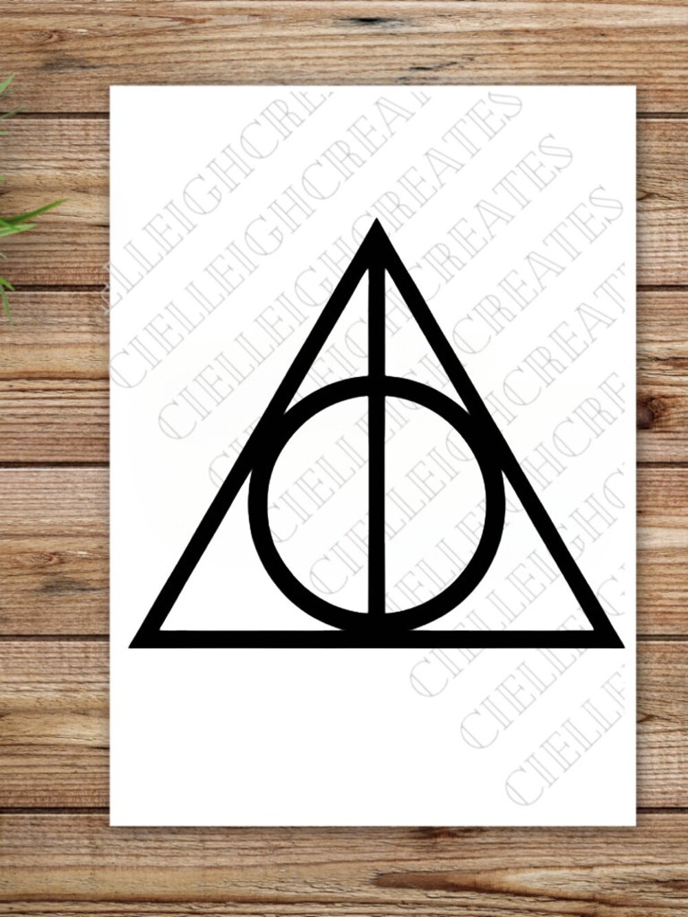 Harry Potter Deathly Hallows Vinyl Decal Sticker Handcrafted